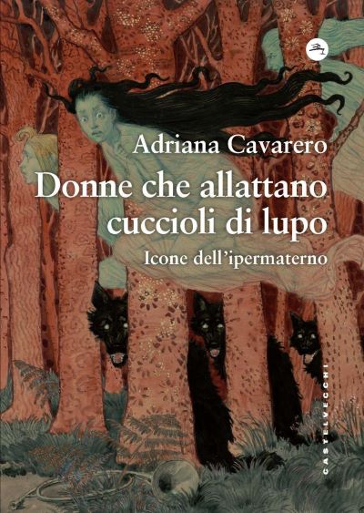Donne che allattano cuccioli di lupo
